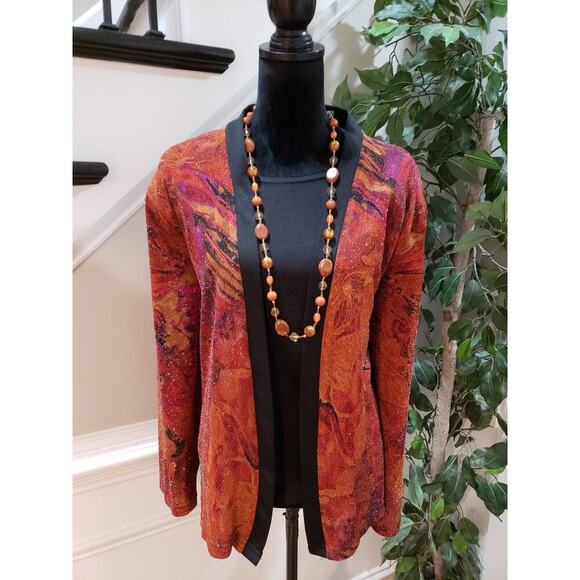 ST. Anthony Women's Multicolor Polyester Round Neck Long Sleeve Top Blouse 20W - Picture 11 of 11